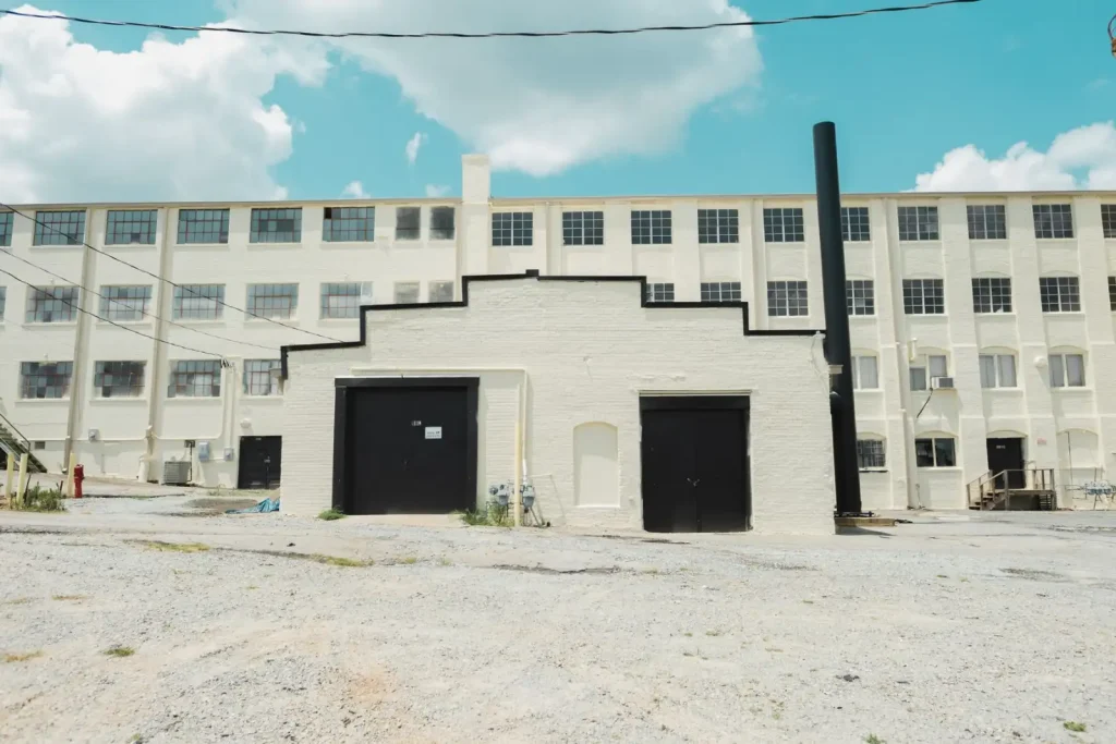Historic industrial building frontage