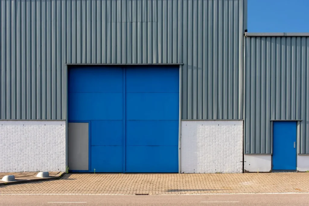 Metal warehouse exterior