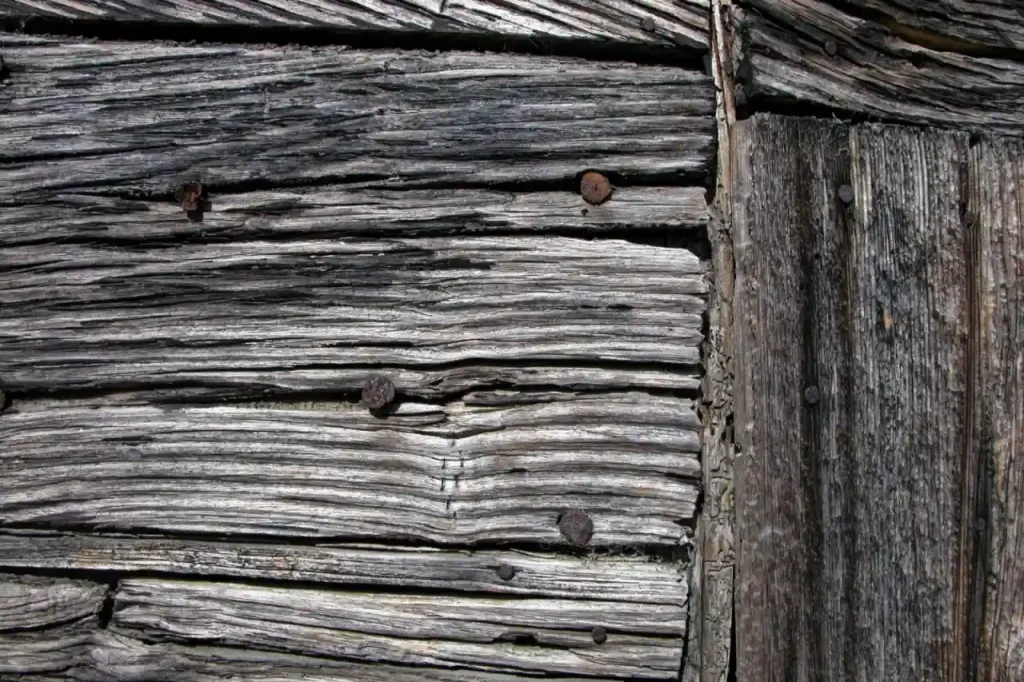 Old weathered wooden planks