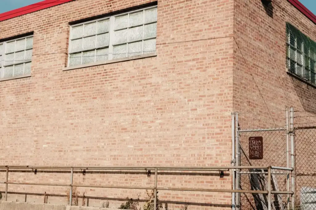 Red brick industrial building
