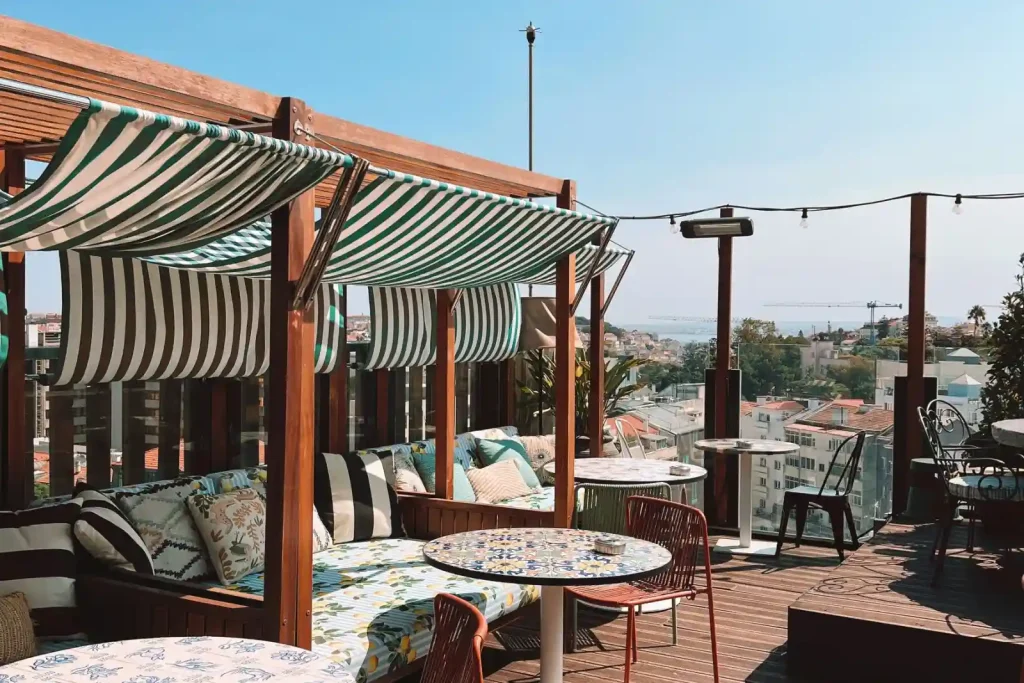 Rooftop terrace with decking