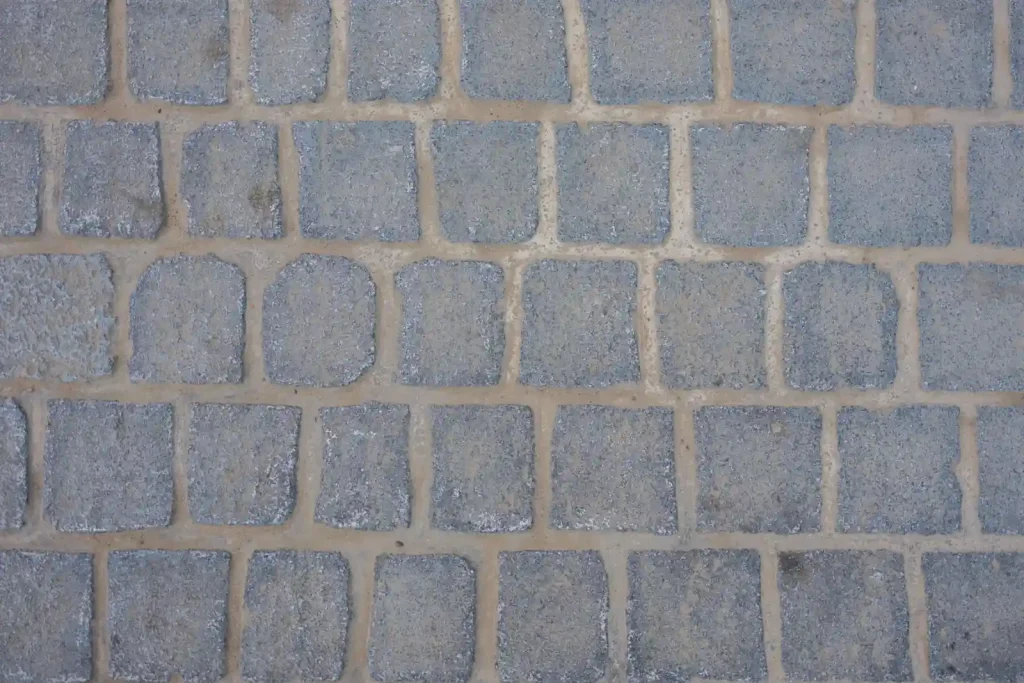 Weathered cobblestone street texture
